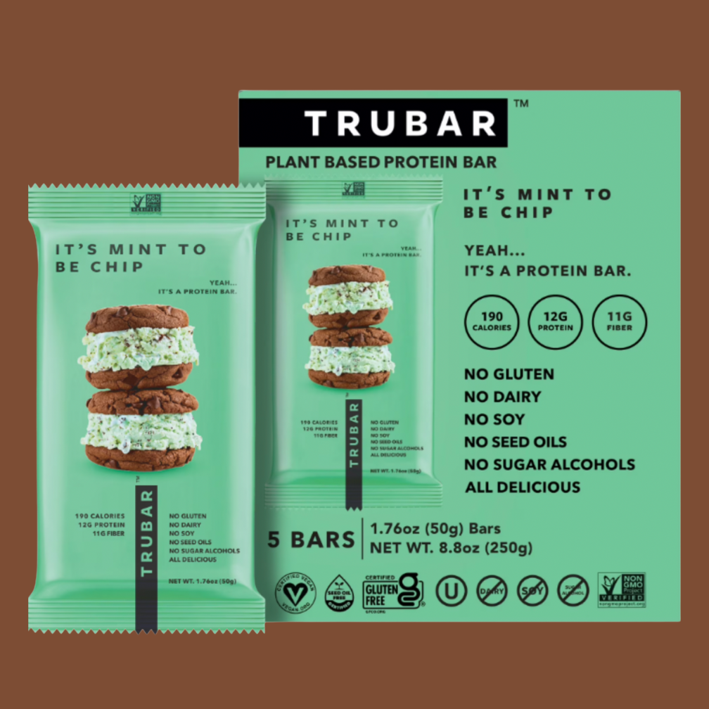 Trubar Mint Chip Protein Bars